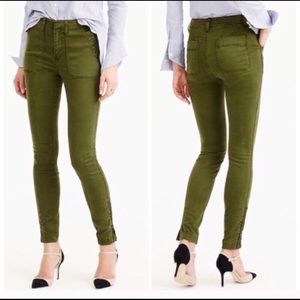 J Crew Ankle zip Skinny Utility Chino Pants